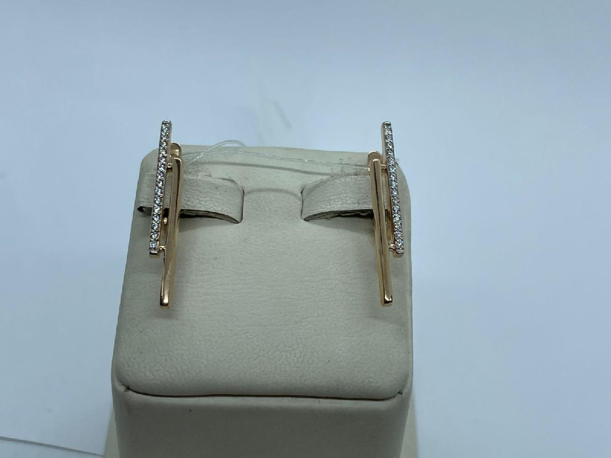 СЕРЬГИ С КАМНЯМИ (Au 585)