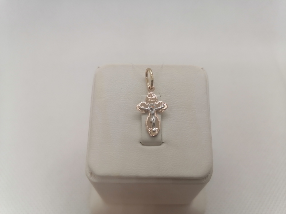 ПОДВЕСКА КРЕСТ без камня (Au 585)