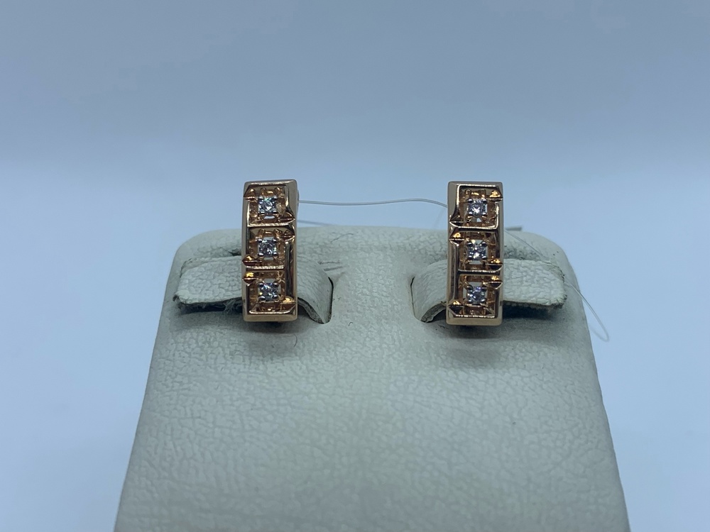 СЕРЬГИ С КАМНЯМИ (Au 585)