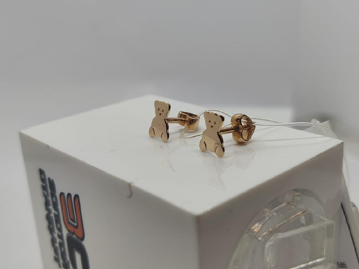 СЕРЬГИ ПУСЕТЫ без камня (Au 585)