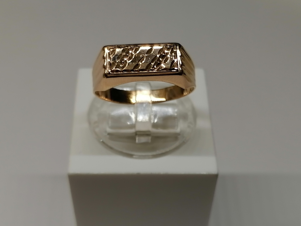 КОЛЬЦО ПЕЧАТКА без камня (Au 585)