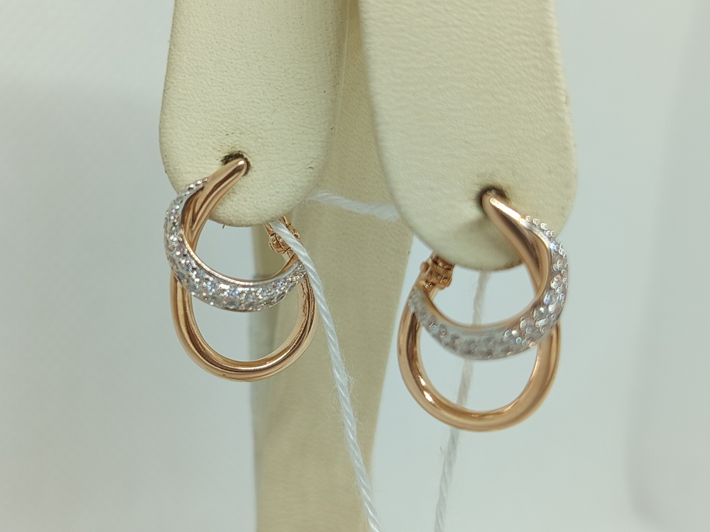 СКМИ585 СЕРЬГИ С КАМНЯМИ (Au 585)