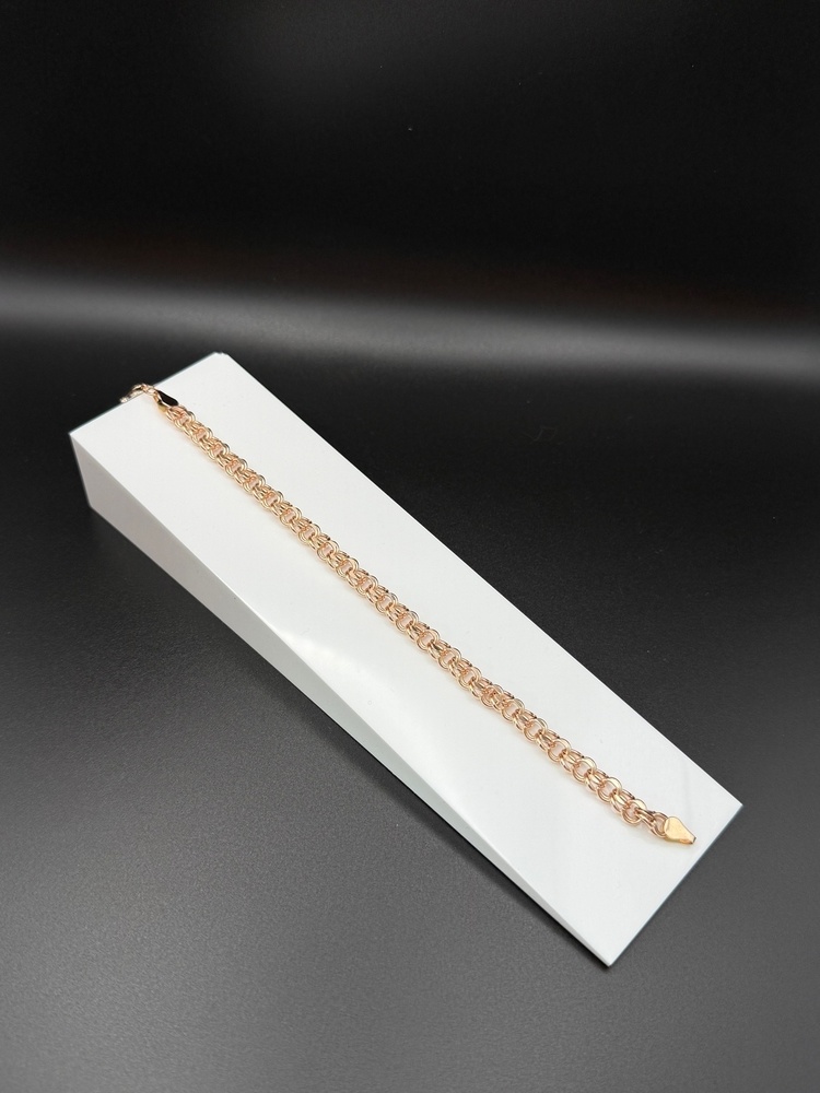 БРАСЛЕТ ПУСТОТЕЛЫЙ Бисмарк (Au 585)