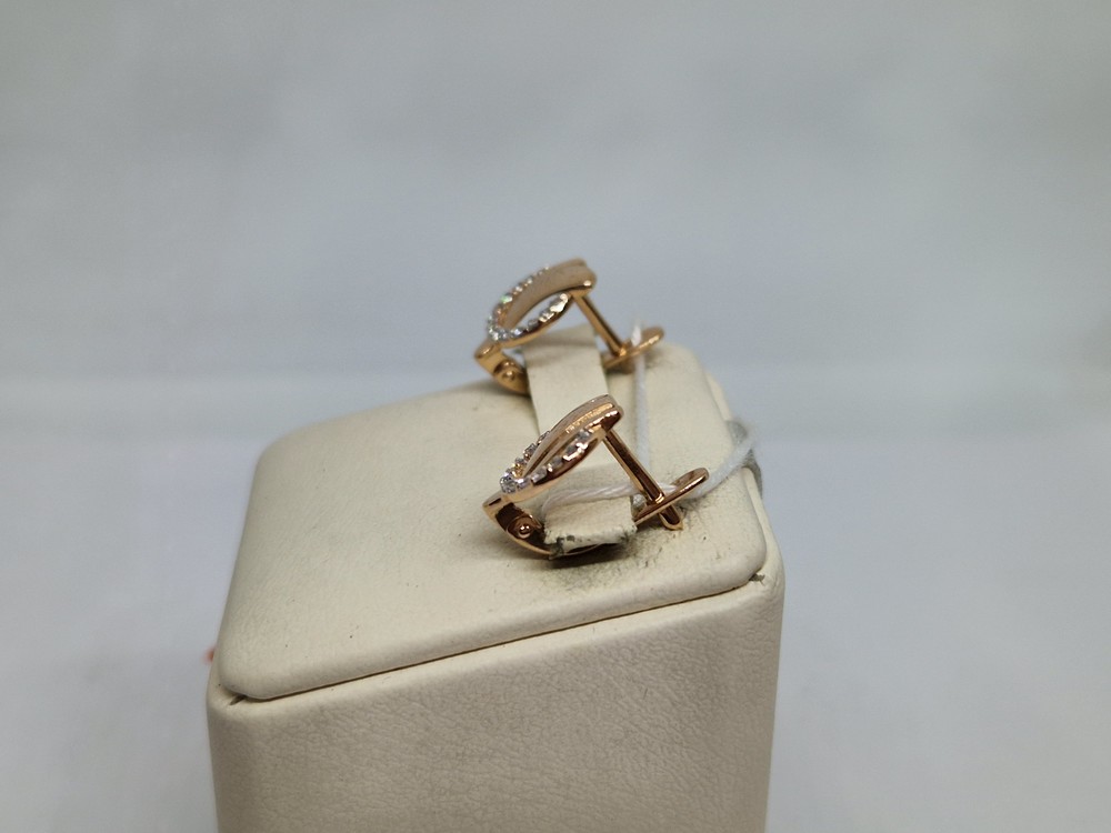 СКМИ585 СЕРЬГИ С КАМНЯМИ (Au 585)