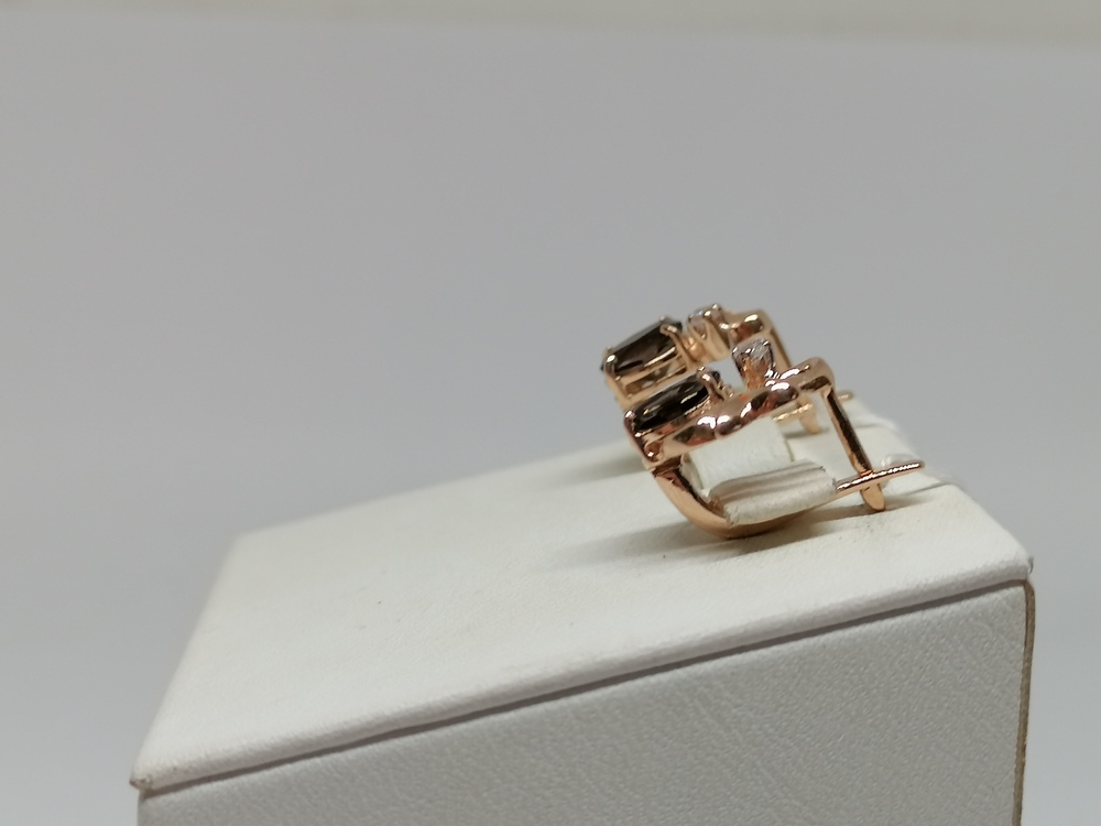 СКМИ585 СЕРЬГИ С КАМНЯМИ (Au 585)