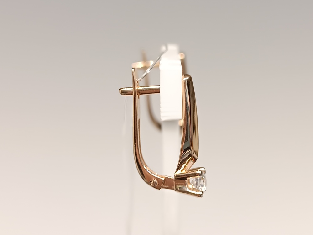 СЕРЬГИ С КАМНЕМ (Au 585)