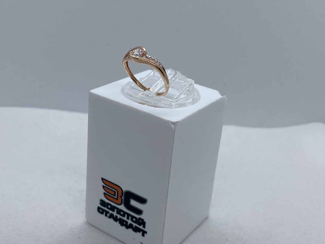 КОЛЬЦО С КАМНЯМИ (Au 585)