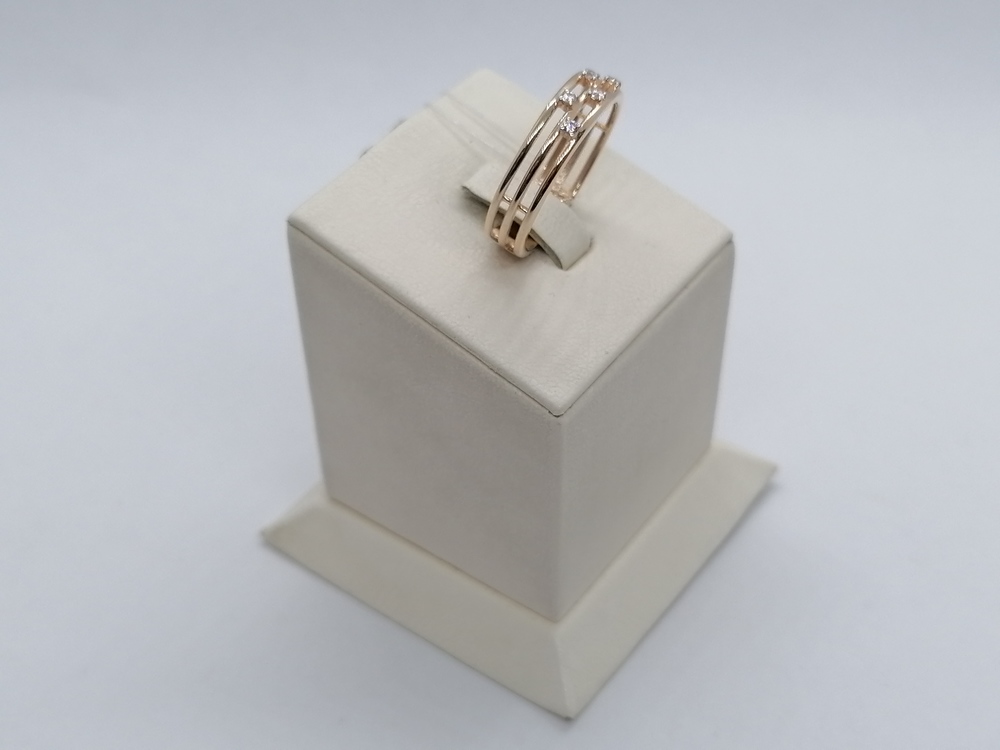 КОЛЬЦО С КАМНЯМИ (Au 585)