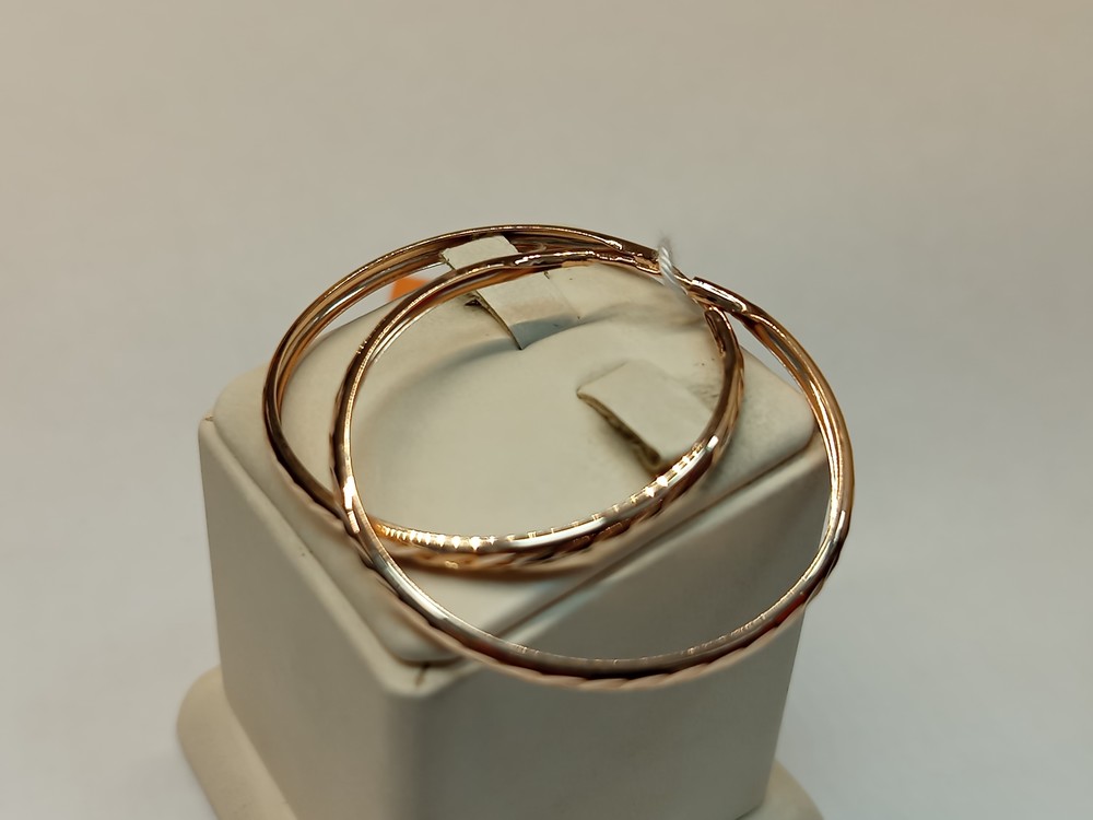 СКОН585 СЕРЬГИ КОНГО (Au 585)