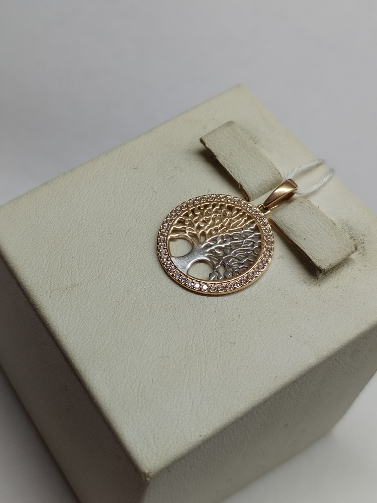 ПОДКМИ585 ПОДВЕСКА С КАМНЯМИ (Au 585)