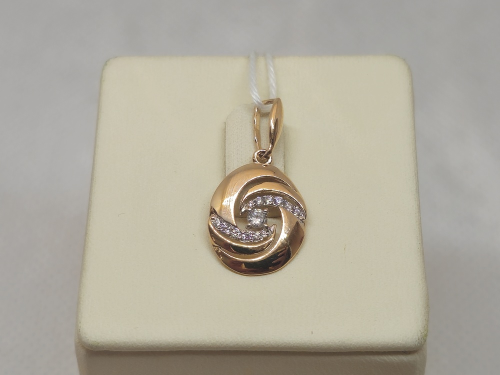 ПОДКМИ585 ПОДВЕСКА С КАМНЯМИ (Au 585)