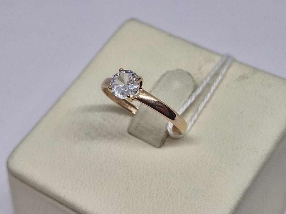 КОЛКМ585 КОЛЬЦО С КАМНЕМ (Au 585)