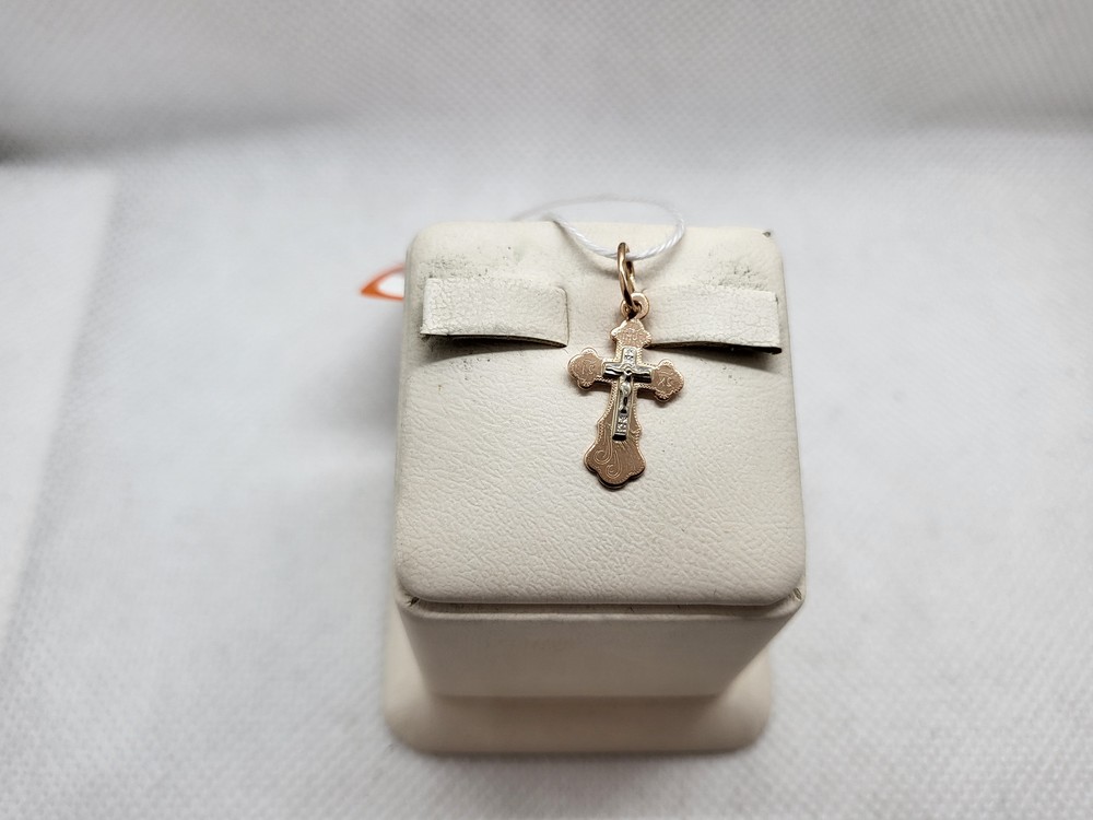 ПОДКБК585 ПОДВЕСКА КРЕСТ БЕЗ КАМНЯ (Au 585) ПОДКБК585 ПОДВЕСКА КРЕСТ БЕЗ КАМНЯ (Au 585)