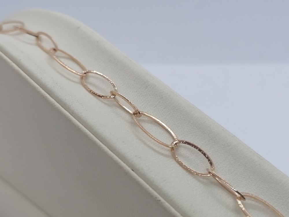 БРАСЛЕТ ПУСТОТЕЛЫЙ Якорное (Au 585)