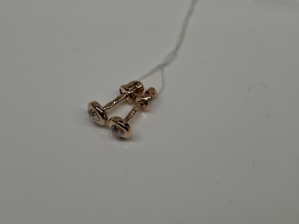 СПУС585 СЕРЬГИ ПУСЕТЫ (Au 585)