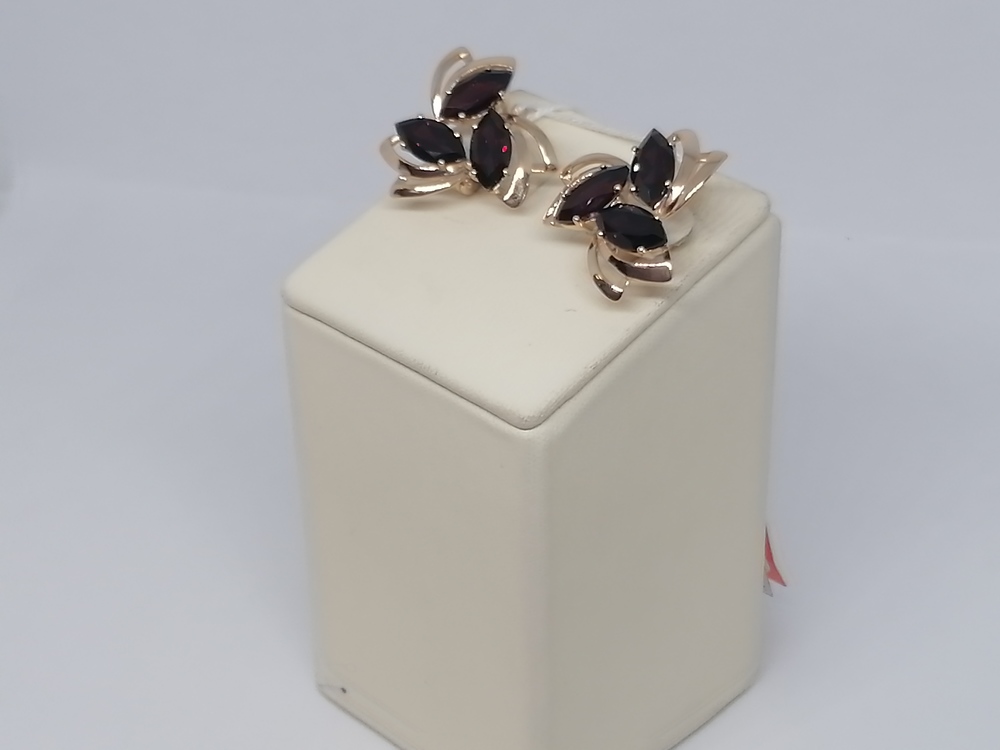 СКМИ585 СЕРЬГИ С КАМНЯМИ (Au 585)