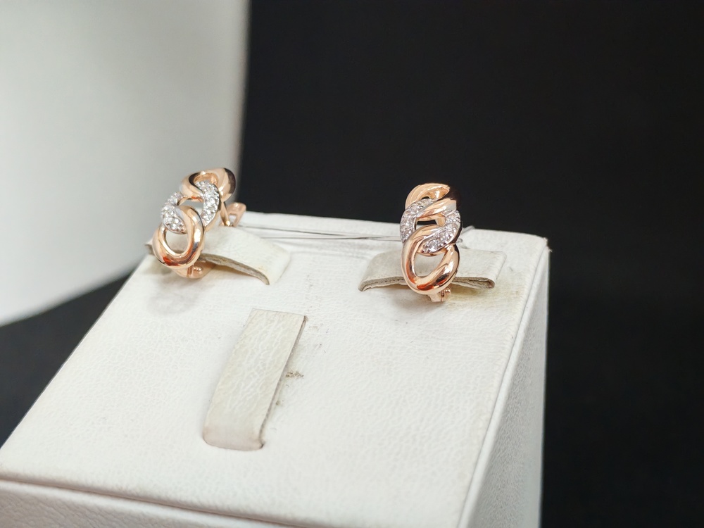 СЕРЬГИ С КАМНЯМИ (Au 585)