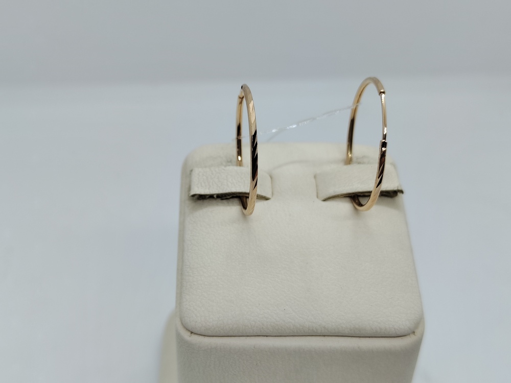 СЕРЬГИ КОНГО без камня (Au 585)