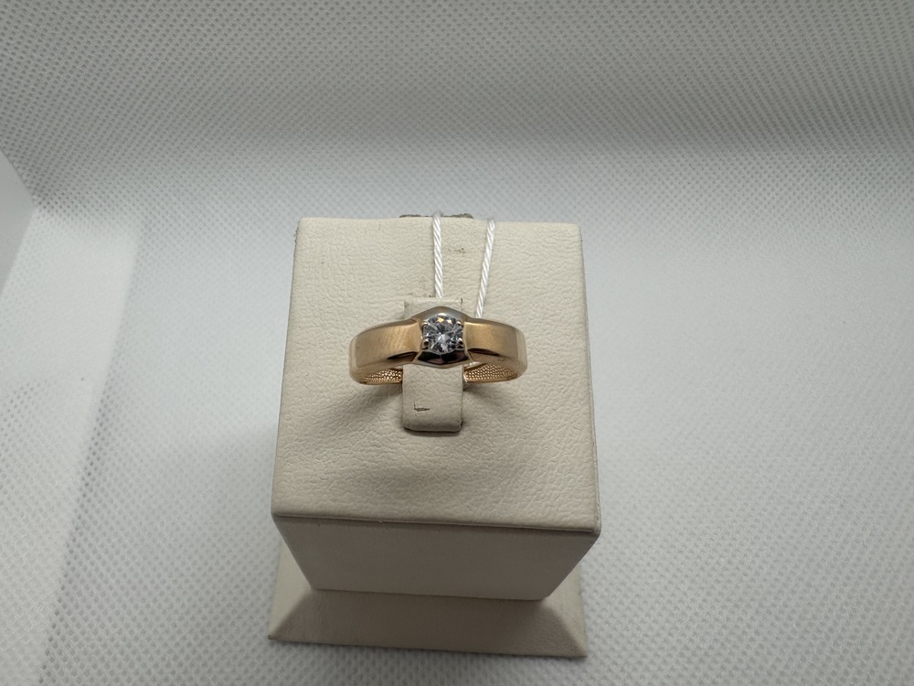 КОЛКМ585 КОЛЬЦО С КАМНЕМ (Au 585)