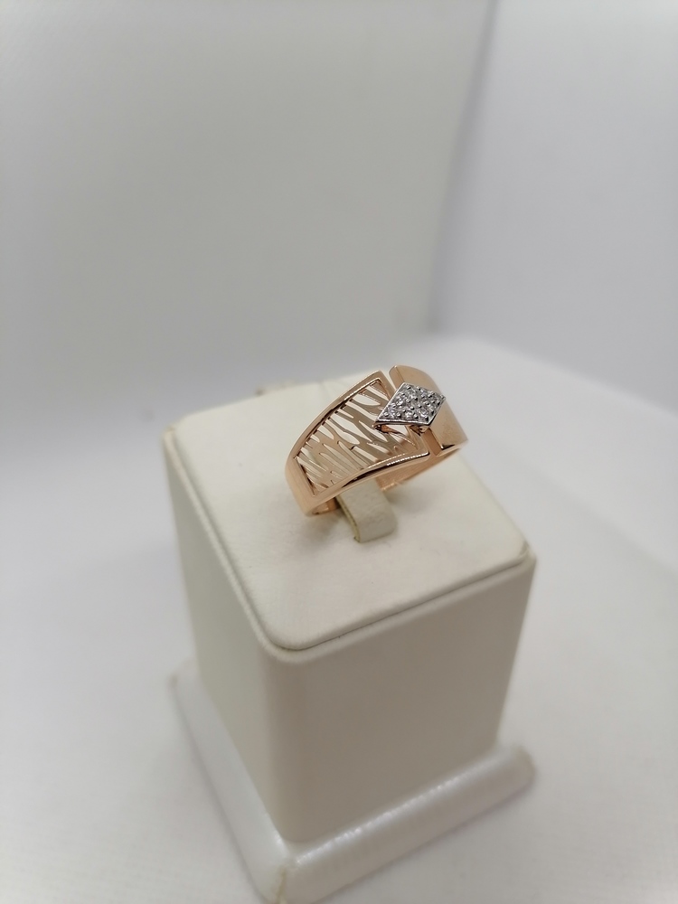 КОЛЬЦО С КАМНЯМИ (Au 585)