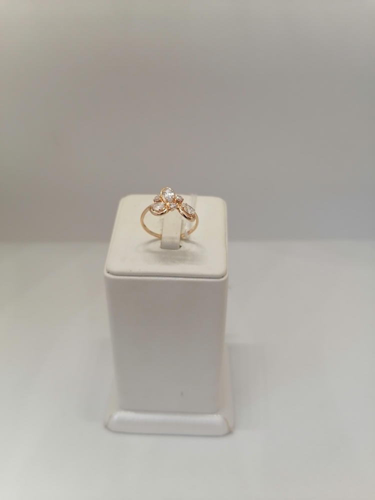 КОЛЬЦО С КАМНЯМИ (Au 585)