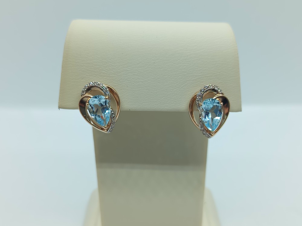 СКМИ585 СЕРЬГИ С КАМНЯМИ (Au 585)