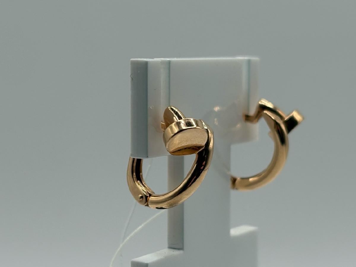 120330 СЕРЬГИ БЕЗ КАМНЯ (Au 585)