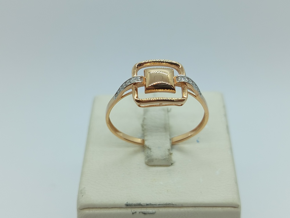 КОЛЬЦО С КАМНЯМИ (Au 585)