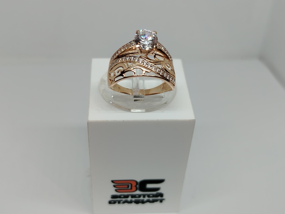 КОЛКМИ585 КОЛЬЦО С КАМНЯМИ (Au 585)