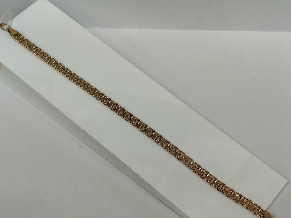 БЛБ585 БРАСЛЕТ ПОЛНОВЕСНЫЙ Бисмарк (Au 585)