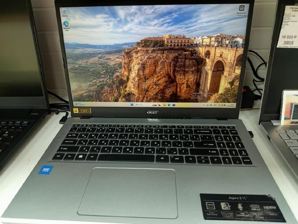 Ноутбук Acer; N100, Intel UHD Graphics, 8 Гб, 256 Гб, Нет