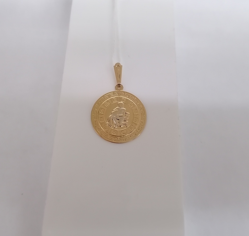ПОДВЕСКА ЗНАК ЗОДИАКА ВОДОЛЕЙ Au 585 ПОДВЕСКА ЗНАК ЗОДИАКА ВОДОЛЕЙ Au 585