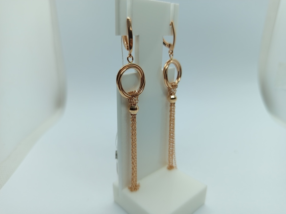 СЕРЬГИ БЕЗ КАМНЯ (Au 585)