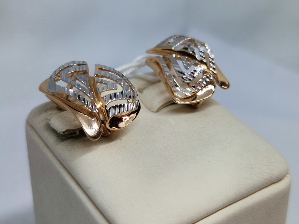 СЕРЬГИ БЕЗ КАМНЯ (Au 585)