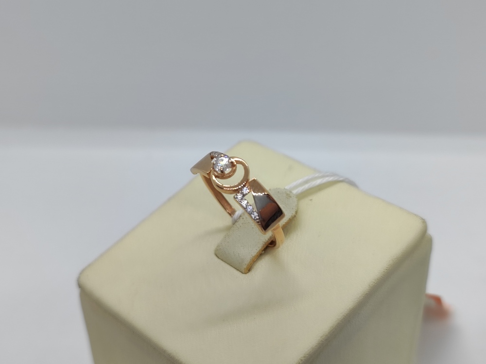 КОЛЬЦО С КАМНЯМИ (Au 585)