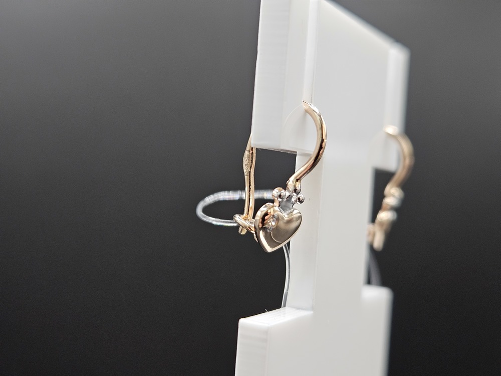 СЕРЬГИ ПЕТЕЛЬКА без камня (Au 585)