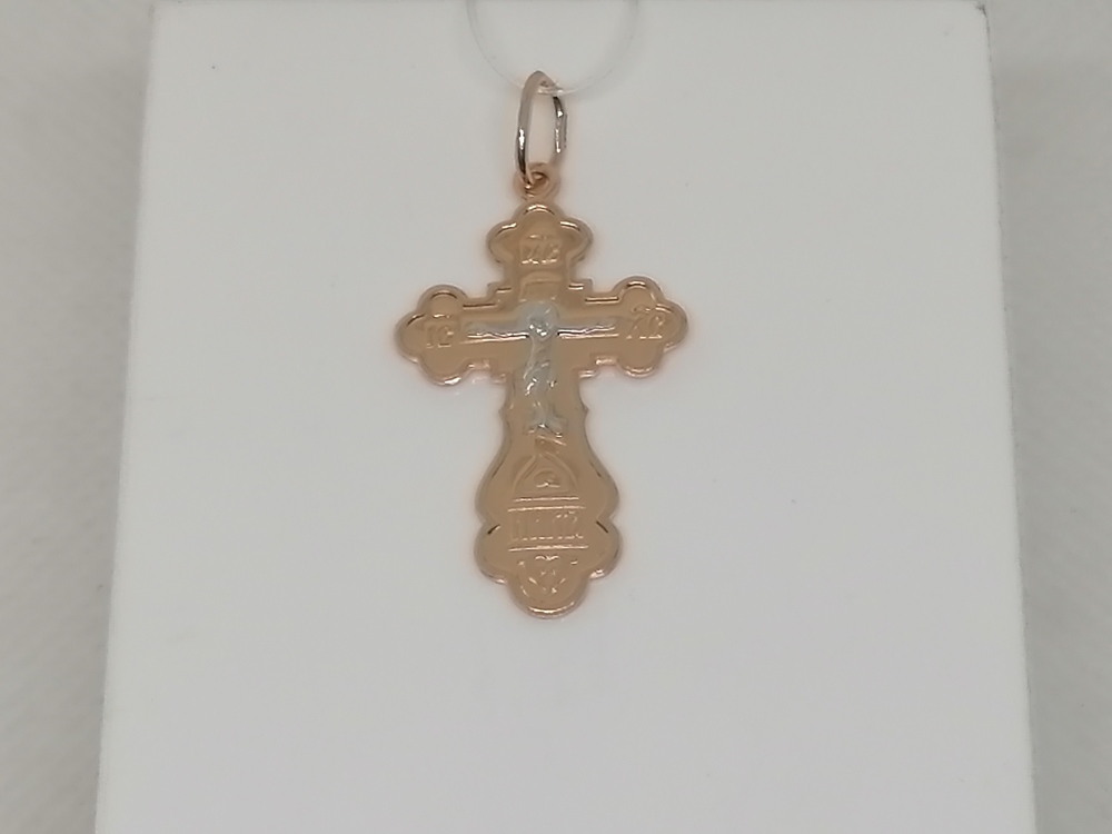 ПОДВЕСКА КРЕСТ без камня (Au 585)