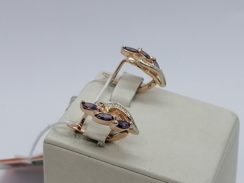 СЕРЬГИ С КАМНЯМИ (Au 585)