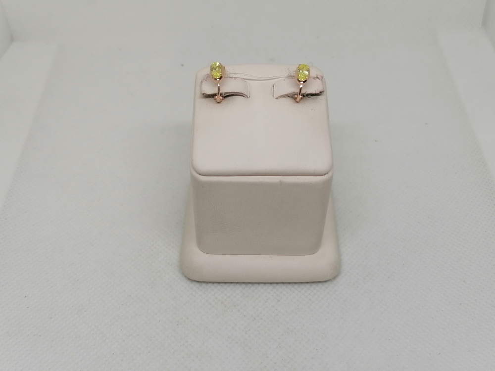 СЕРЬГИ С КАМНЕМ (Au 585)