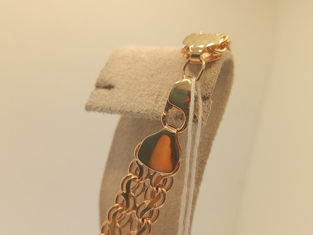 БРАСЛЕТ ПУСТОТЕЛЫЙ Кардинал (Au 585)