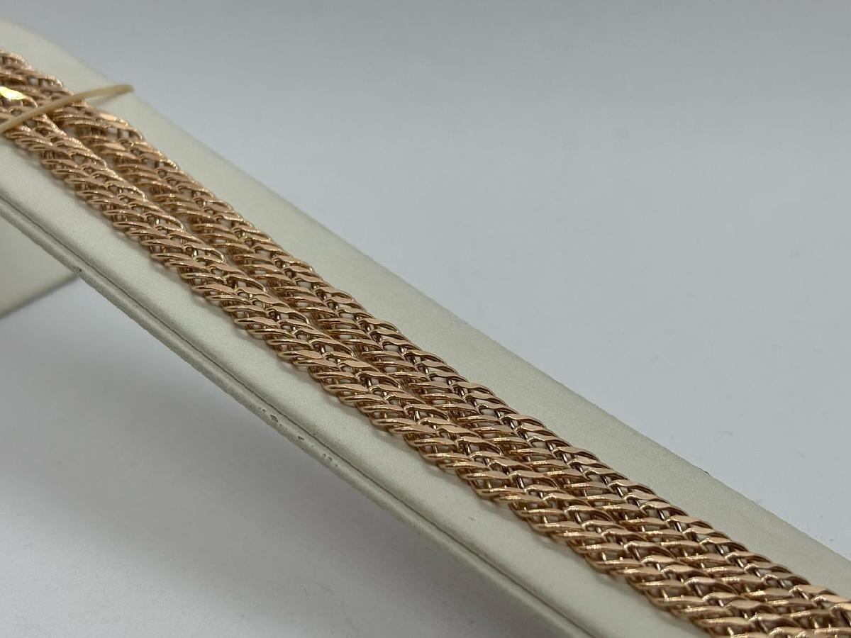 ЦЕПЬ ПУСТОТЕЛАЯ Ромб тройной (Au 585)