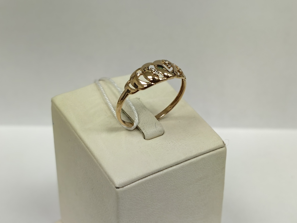 КОЛКМИ585 КОЛЬЦО С КАМНЯМИ (Au 585)