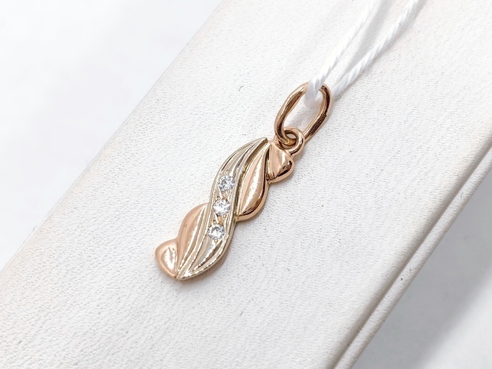 ПОДКМИ585 ПОДВЕСКА С КАМНЯМИ (Au 585)