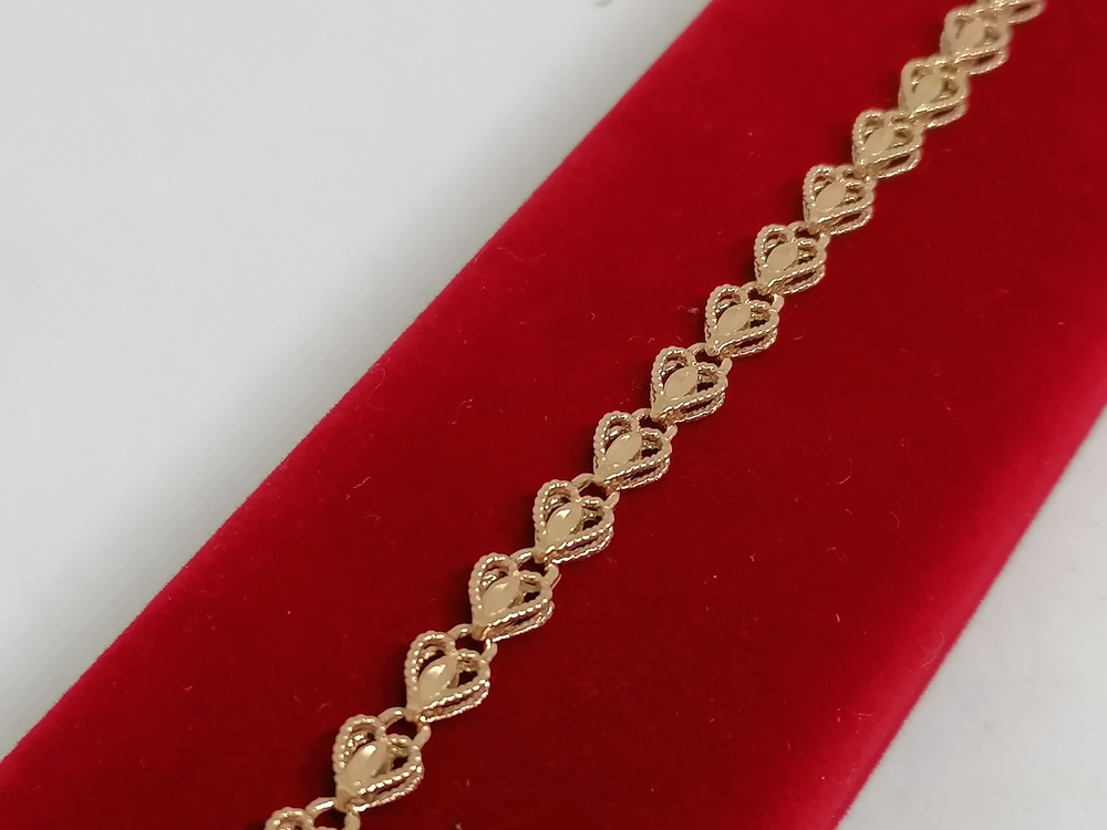 БРАСЛЕТ ПОЛНОВЕСНЫЙ Штамповка Au 585