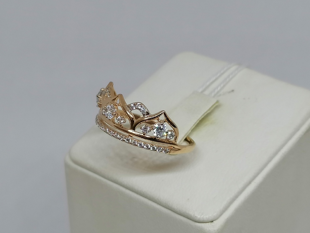 КОЛКМИ585 КОЛЬЦО С КАМНЯМИ (Au 585)