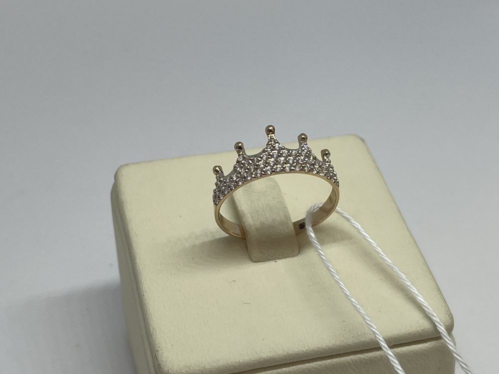 КОЛКМИ585 КОЛЬЦО С КАМНЯМИ (Au 585)