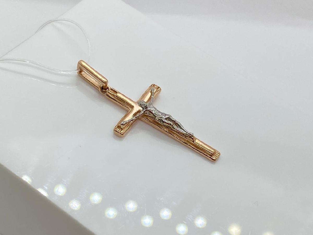 00-63-0131-00 ПОДВЕСКА КРЕСТ без камня (Au 585)