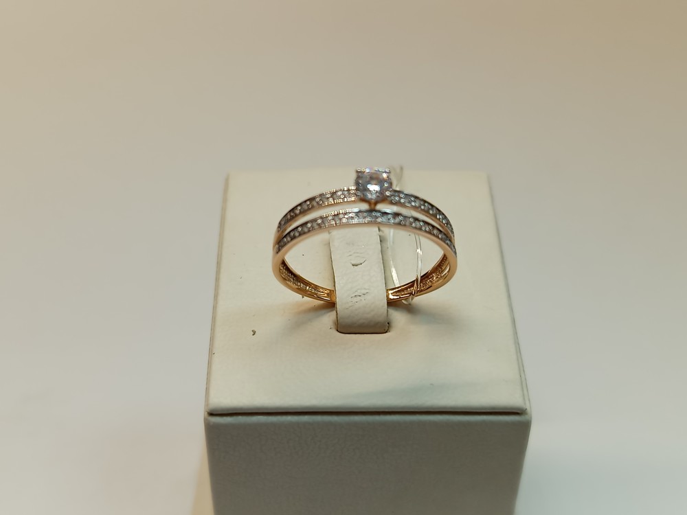 51-110-02563-1 КОЛЬЦО С КАМНЯМИ (Au 585)