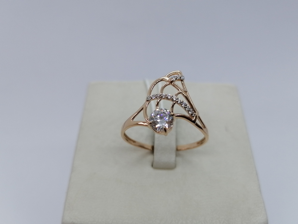 КОЛКМИ585 КОЛЬЦО С КАМНЯМИ (Au 585)