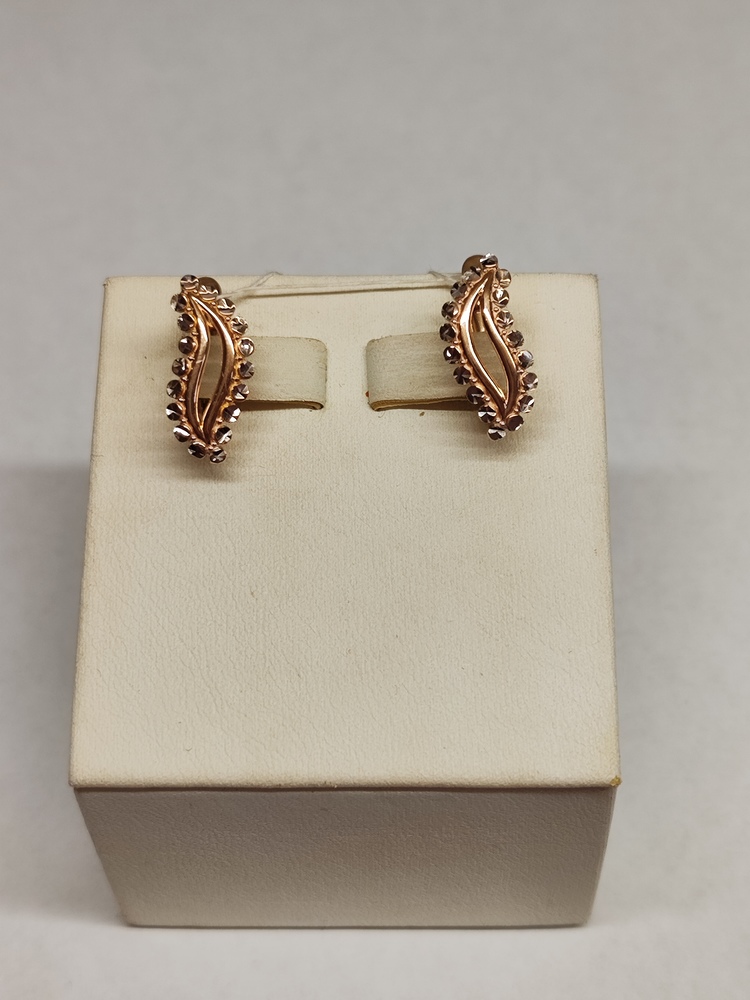 СБКМ585 СЕРЬГИ БЕЗ КАМНЯ (Au 585)